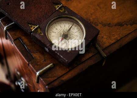 Bussola antica Foto Stock