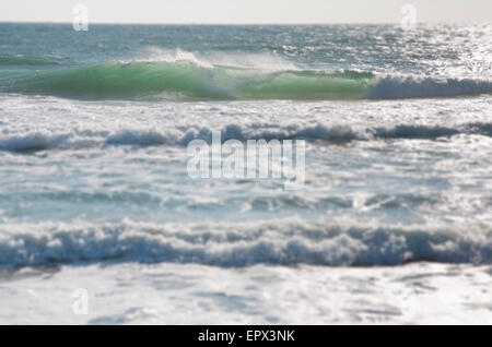 Stati Uniti d'America, Massachusetts, Nantucket Island, vista di onde sul mare Foto Stock