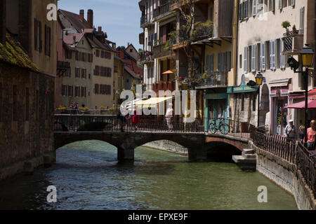 Città vecchia di Annecy, Haute-Savoie, Rhône-Alpes, in Francia Foto Stock