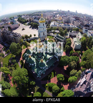 Vista aerea di Saint Sophia cattedrale a Kiev, Ucraina Foto Stock