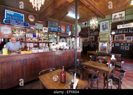 Interno La Perle Cafe La Boca Buenos Aires Argentina Foto Stock