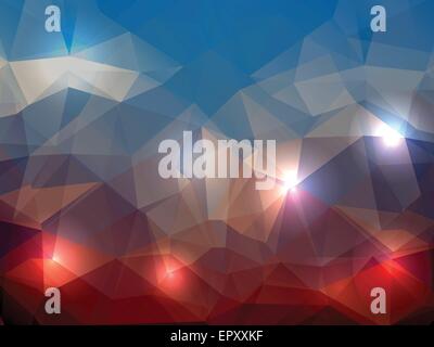 Abstract sfondo geometrico con poligoni triangolari. Vettore Illustrazione Vettoriale