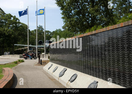 Parete di servizio Parco Warbird Myrtle Beach SC USA Foto Stock