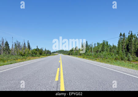 TransCanada highway lungo Lago Superior shore Foto Stock