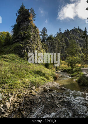 Pieniny Montagne in Polonia Foto Stock