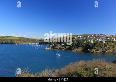 Fowey in Cornovaglia, Inghilterra. Foto Stock