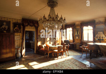 DEU, Germania, la città di Oestrich-Winkel la sala Goethe presso la casa di Brentano, Goethe alloggiato qui negli anni 1814-15. DEU, Deutschland Foto Stock