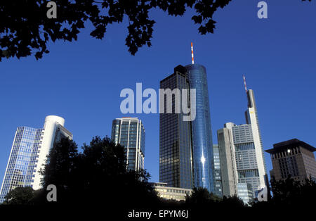 DEU, Germania, Hesse, Francoforte, Citybank, Torre principale, Commerzbank, Giappone Center am Taunustor. DEU, Deutschland, Assia, Frankfur Foto Stock