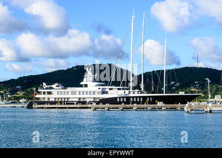 Yacht charter flotta motor yacht "Air", English Harbour, Antigua Foto Stock