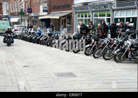 Bike rally in Lincoln Foto Stock