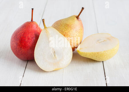 Forelle pere un cimelio di famiglia varietà di Pyrus communis la pera europea o la pera comune Foto Stock