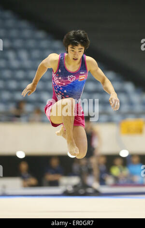 Kenzo Shirai, 17 maggio 2015 - Ginnastica Artistica : La cinquantaquattresima NHK Cup uomini individuale completa piano a Yoyogi 1a palestra, Tokyo, Giappone. (Foto di YUTAKA/AFLO SPORT) Foto Stock