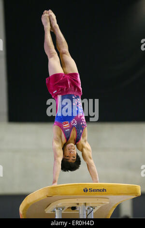 Kenzo Shirai, 17 maggio 2015 - Ginnastica Artistica : La cinquantaquattresima NHK Cup Uomini Individuale tutto attorno alla volta a Yoyogi 1a palestra, Tokyo, Giappone. (Foto di YUTAKA/AFLO SPORT) Foto Stock