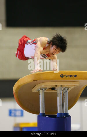 Kohei Uchimura, 17 maggio 2015 - Ginnastica Artistica : La cinquantaquattresima NHK Cup Uomini Individuale tutto attorno alla volta a Yoyogi 1a palestra, Tokyo, Giappone. (Foto di YUTAKA/AFLO SPORT) Foto Stock