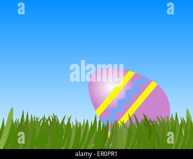 3D Render uovo di pasqua sfondo Illustrazione Vettoriale