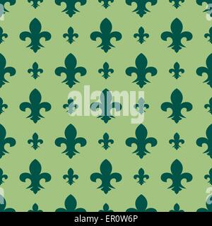 Seamless Fleur de Lis sfondo Illustrazione Vettoriale