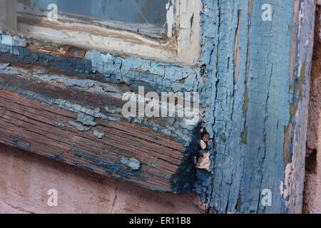 Parte di un vecchio infissi in legno Foto Stock