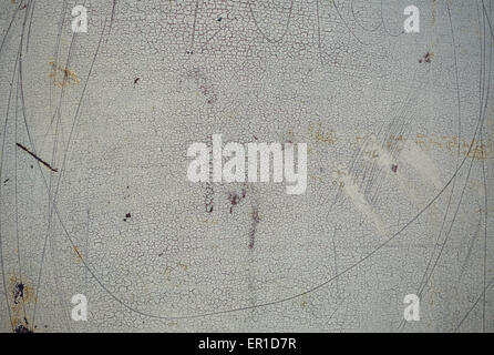 Il vecchio grunge arrugginito parete di zinco Foto Stock