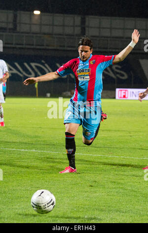 Carpi, Italia. 22 Maggio, 2015. Riccardo Maniero (Catania) Calcio/Calcetto : Italiano 'Serie B' match tra Carpi FC 0-0 Catania allo Stadio Sandro Cabassi di Carpi, Italia . © Maurizio Borsari/AFLO/Alamy Live News Foto Stock