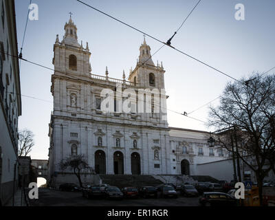 LISBONA, PORTOGALLO - 06 MARZO 2015: Chiesa o Monastero di São Vicente de Fora Foto Stock