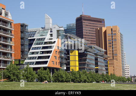 Linkstrasse, Berlino, high-tech sviluppo misto Foto Stock