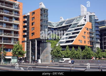 Linkstrasse, Berlino, high-tech sviluppo misto Foto Stock