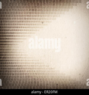 Abstract sfondo geometrico con quadrato su grunge di Grana carta Foto Stock
