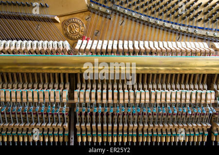 L'Europa, Germania, aperto pianoforte del produttore, Helmholz fabbricato nei primi anni del XX secolo. Euopa, Deutschland, geoeff Foto Stock