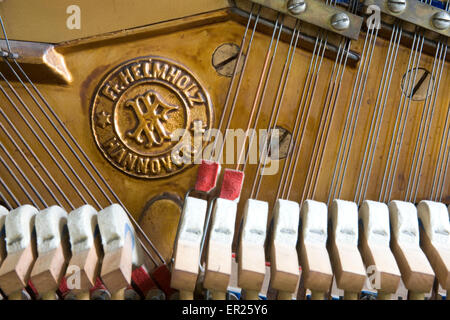 L'Europa, Germania, aperto pianoforte del produttore, Helmholz fabbricato nei primi anni del XX secolo. Euopa, Deutschland, geoeff Foto Stock