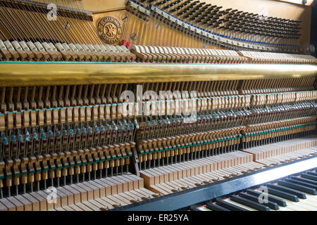 L'Europa, Germania, aperto pianoforte del produttore, Helmholz fabbricato nei primi anni del XX secolo. Euopa, Deutschland, geoeff Foto Stock