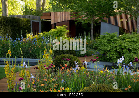 La Homebase rifugio urbano giardino disegnato da Adam Frost e vincitore di una medaglia di oro in mostra giardini categoria al Chelsea Foto Stock