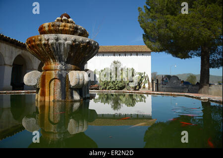 La storica Missione San Miguel Arcángel, San Miguel CA Foto Stock