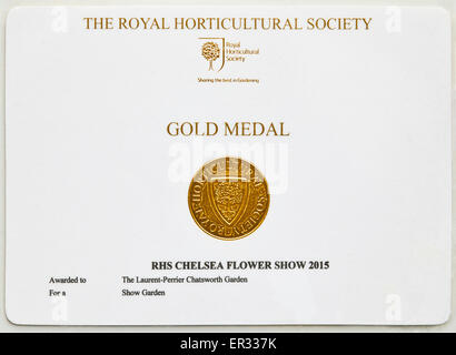 Il Royal Horticultural Society Chelsea flower show, Medaglia d'oro. Foto Stock