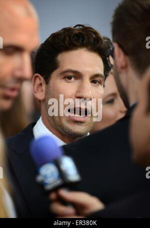 Attore Jon Bernthal alla premier del film Fury presso il Newseum Ottobre 21, 2014 a Washington D.C. Foto Stock