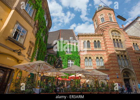 Città vecchia Vienna,l'Griechenbeisl, nel centro storico di Vienna, è la più antica foresteria e ristorante in città. Foto Stock