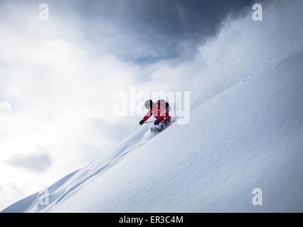 L'uomo sci fuoripista, Salisburgo, Austria Foto Stock