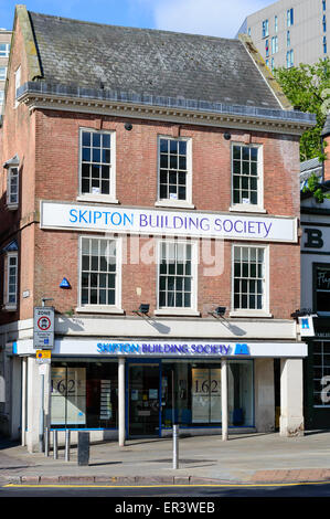 Il Nottingham il ramo di 'Skipton Building Society' sulla riga di Angelo a Nottingham, Inghilterra. Foto Stock