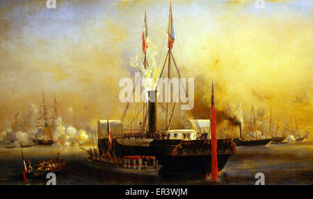 La regina Victoria la visita Treport Settembre 1843 Foto Stock