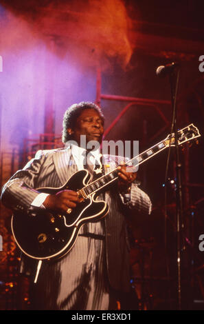 BB King (1925-2015) US BLUES musicista circa 1995 Foto Stock