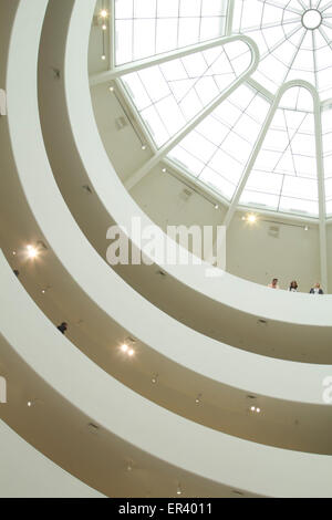 Il Guggenheim sky light, New York Foto Stock