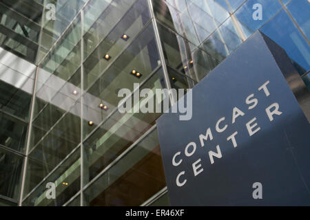 La sede dell'Comcast Corporation nel centro cittadino di Philadelphia, Pennsylvania. Foto Stock