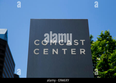 La sede dell'Comcast Corporation nel centro cittadino di Philadelphia, Pennsylvania. Foto Stock