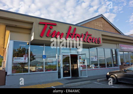 Tim Horton's restaurant in British Columbia, Canada. Foto Stock