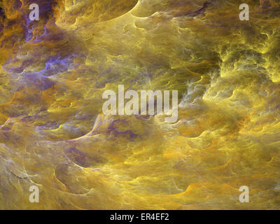 Forme astratte fatte di texture frattali. Foto Stock