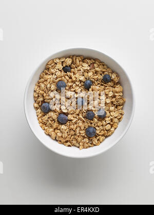 Ciotola di cereali granola Foto Stock