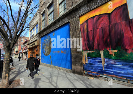 Murals on Main St. Yonkers New York Foto Stock