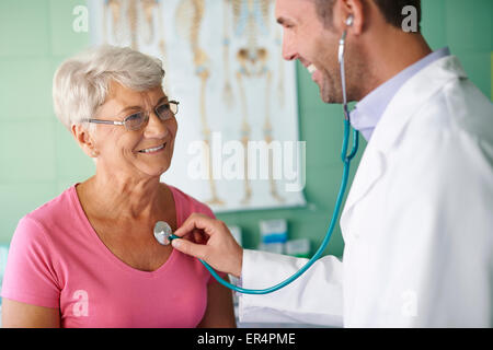 Visite nel mio medico non sono spiacevoli. Debica, Polonia Foto Stock