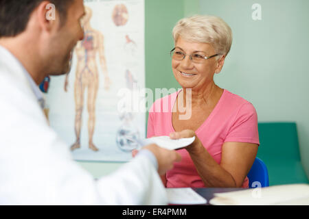 Vi ringrazio per la vostra prescrizione. Debica, Polonia Foto Stock