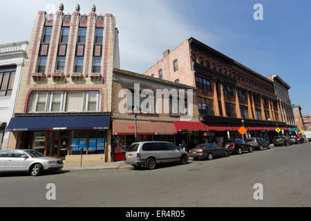 Nord Broadway vicino piazza Getty Yonkers New York Foto Stock