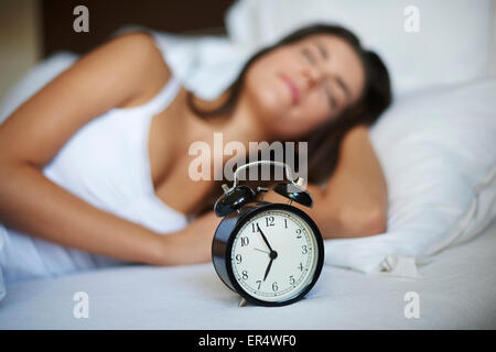 Eppure solo cinque minuti di sonno. Debica, Polonia Foto Stock